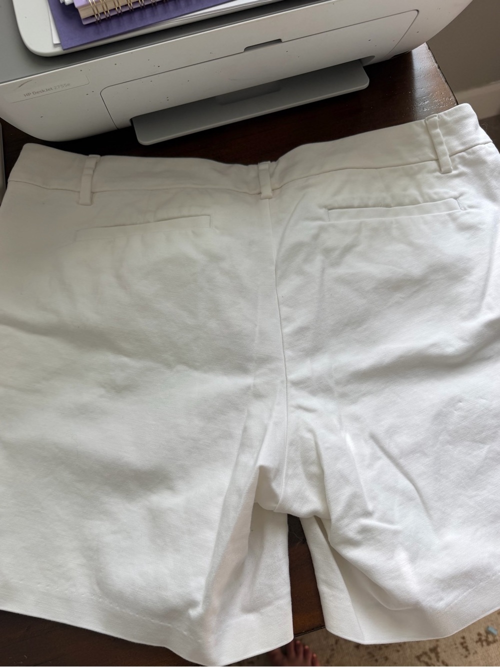 Lilly Pulitzer White Cotton Bermuda Shorts - Picture 4 of 6